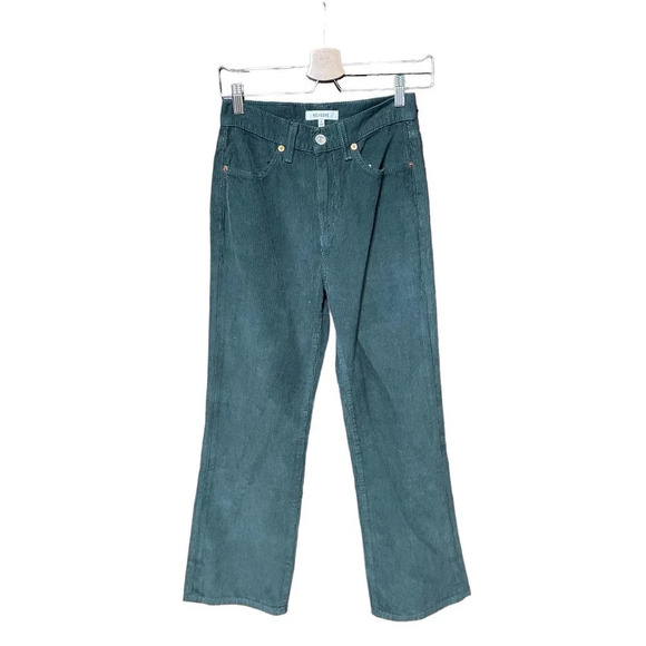 RE/DONE 70s Loose Flare Green Corduroy Jeans‎ Size 25 - Picture 2 of 13